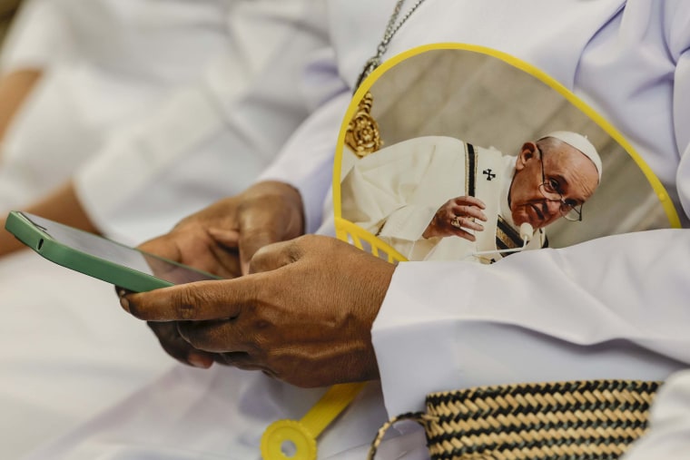 Pope Francis on Wednesday urged political leaders in Indonesia, the world’s most populous Muslim-majority country, to guard against religious extremism, which he said distorted people’s religious beliefs through “deception and violence.”