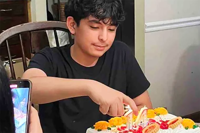 Christian Angulo, 14, who was killed in a shooting at Apalachee High School, near Atlanta on Sept. 4 2024.