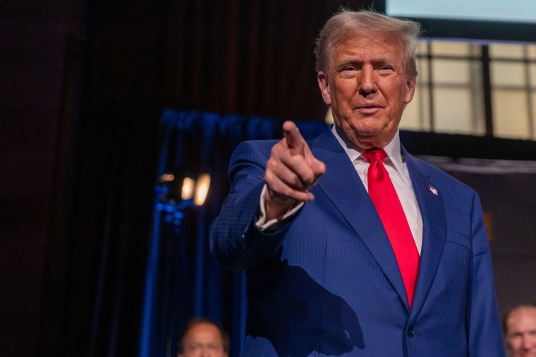 Donald Trump addresses the Economic Club of New York at Cipriani's on Sept. 5, 2024.