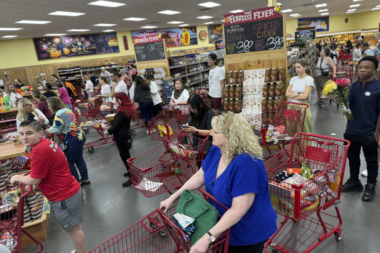 Last Minute Shopping in New Orleans Tropical Storm Francine