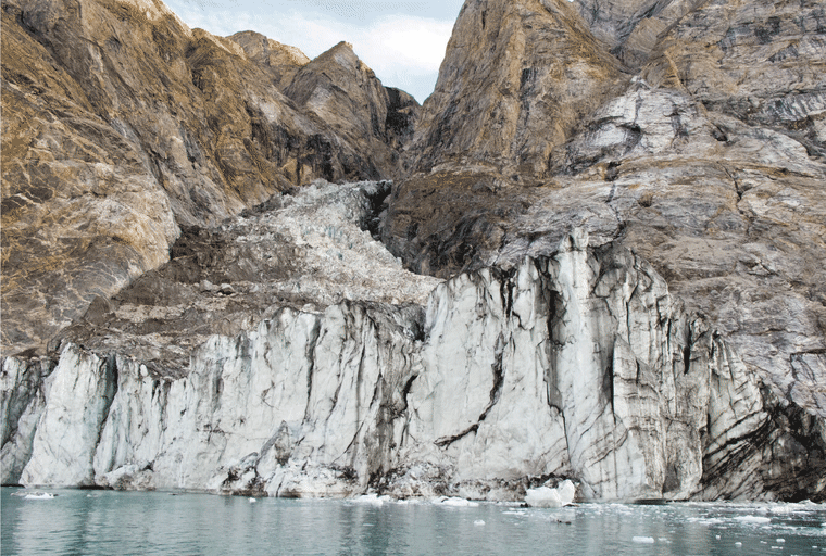 Greenland fjord Dickson Fjord