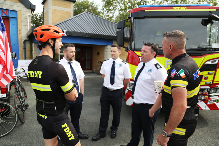 NY firefighters in Ireland