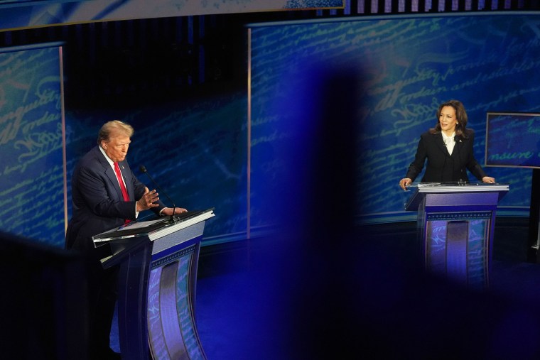 Democratic presidential nominee, U.S. Vice President Kamala Harris and Republican presidential nominee former President Donald Trump Debate