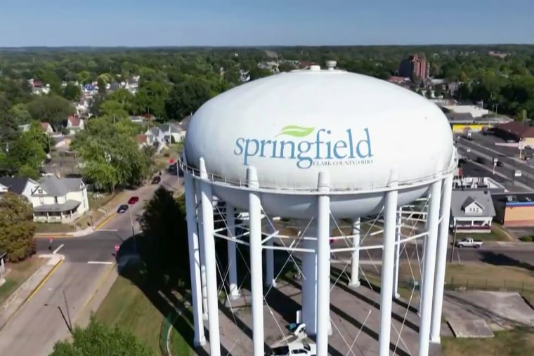 Springfield, Ohio water tower.