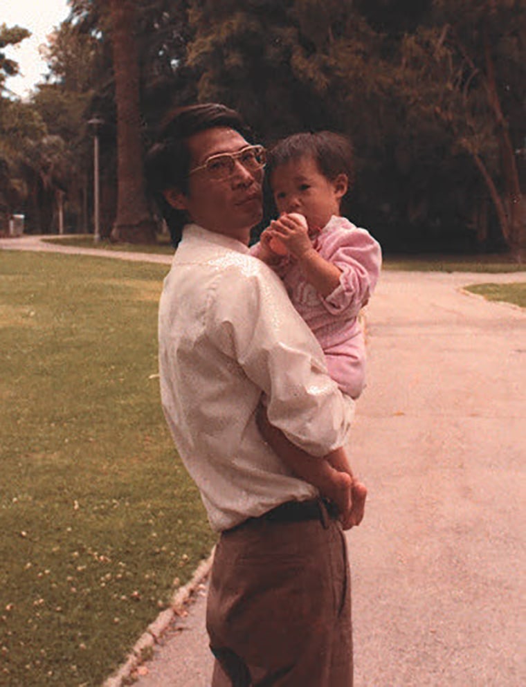 Amerykański pastor David Lin i jego córka Alice w 1984 r.