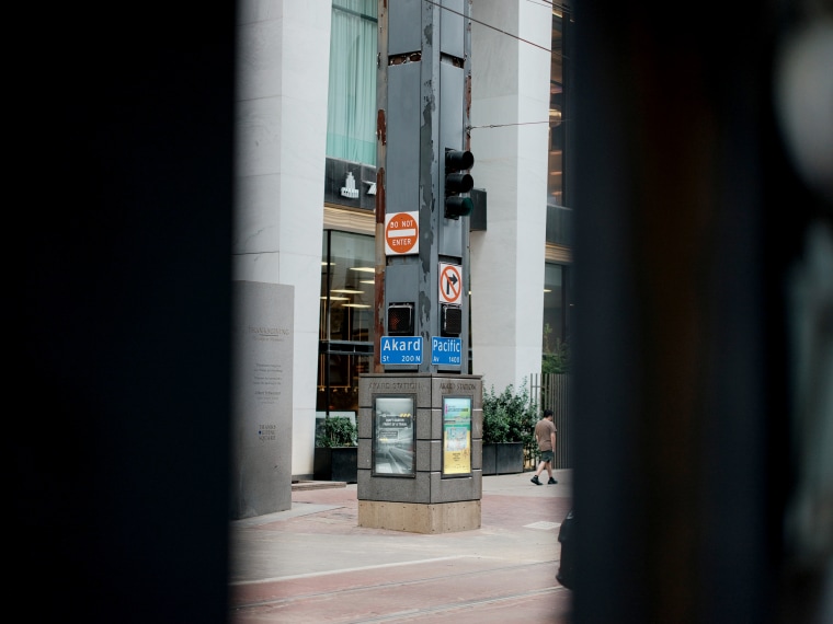 The light rail station where Victor Honey's was found just before he died.