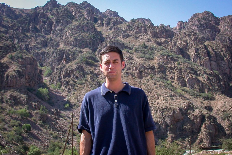 Mark Jackson at the mountains between Tashkent and Namangan.