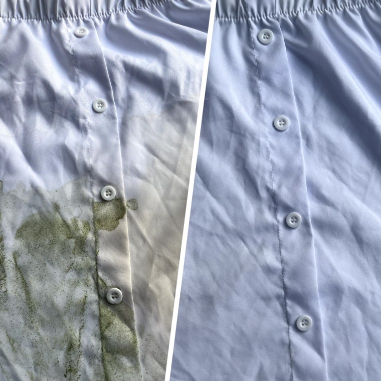 The Puracy Stain Remover works on a variety of stains, including coffee and juice.