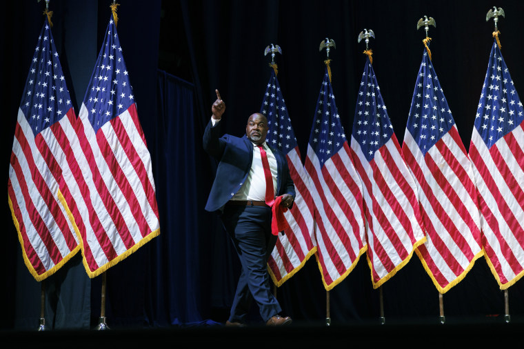 Sen. Raphael Warnock says embattled N.C. GOP candidate Mark Robinson is ‘white supremacy in blackface’