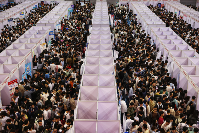 Job Fair For College Graduates Held In Beijing