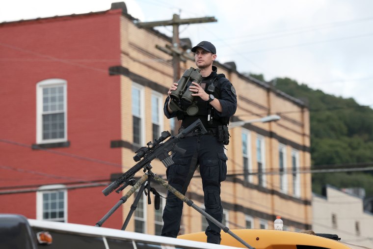 Photo: Republican presidential candidate Donald Trump campaigns in Pennsylvania to protect the Secret Service.