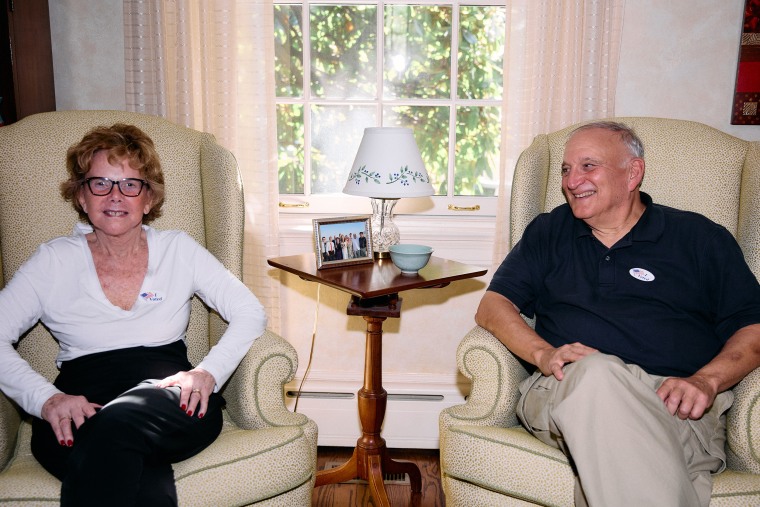 Sally and Dave McBride smiling