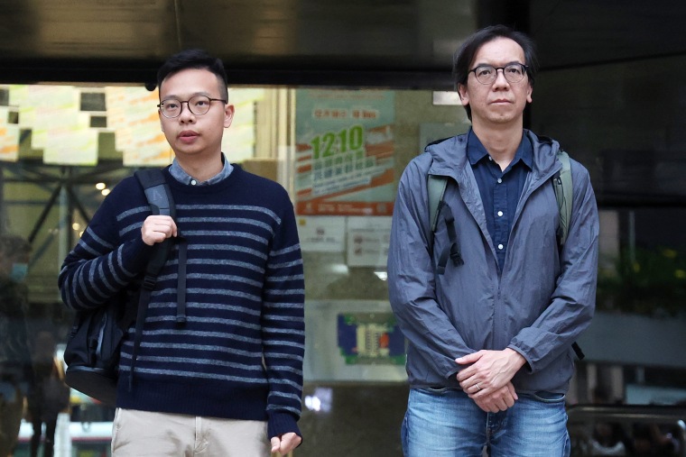 Two Hong Kong journalists to be sentenced in sedition case criticized by U.S.