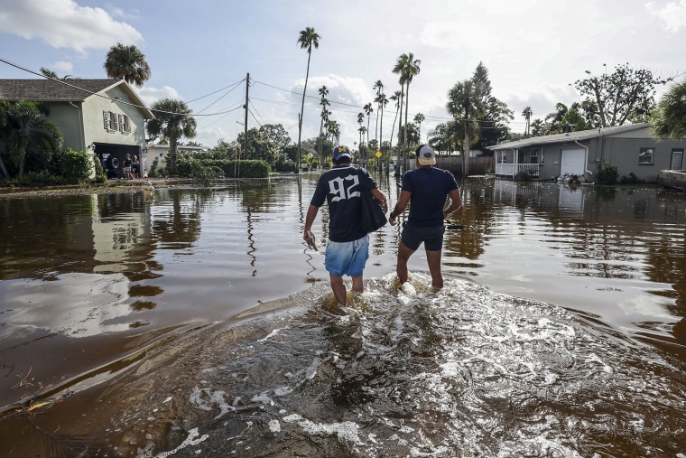 Flooding in St. Petersburg, Florida. 