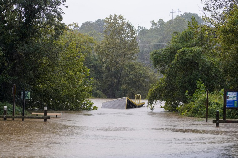 Historic North Carolina village under water after devastating damage from Helene