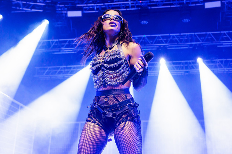 Anitta performs in Milan