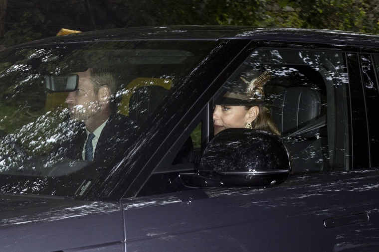 Members of the Royal Family Attend Church at Balmoral