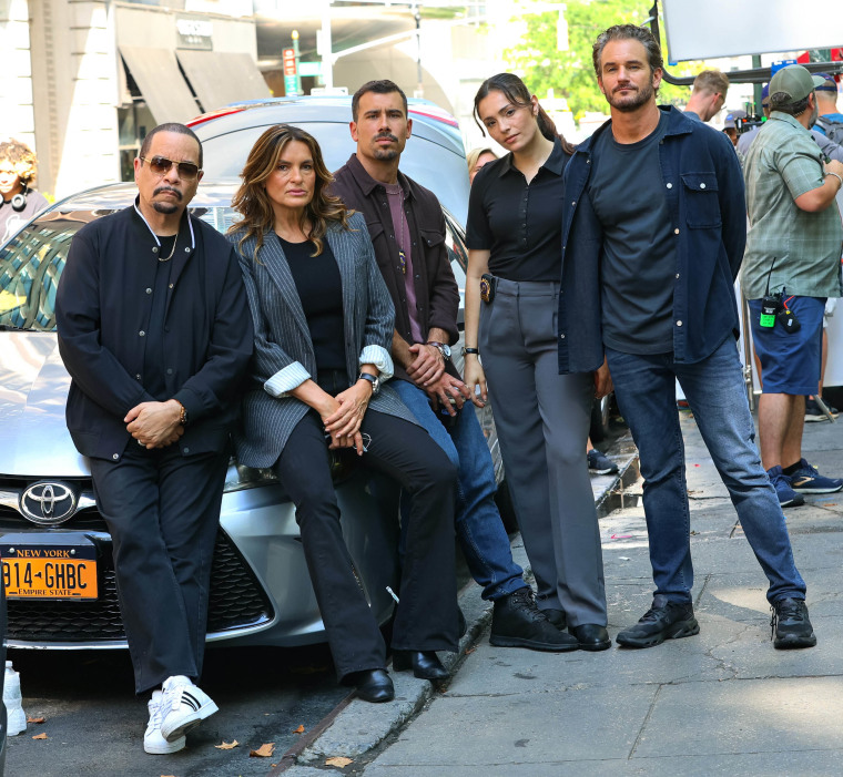 Ice T, Mariska Hargitay, Octavio Pisano, Juliana Aidén Martinez and Kevin Kane