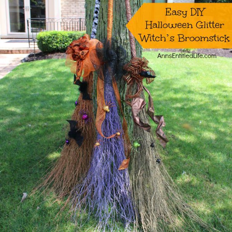 Glitter broomsticks.