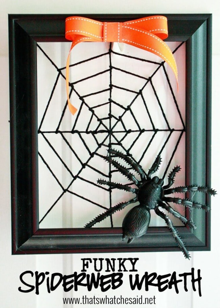 Spider web wreath.