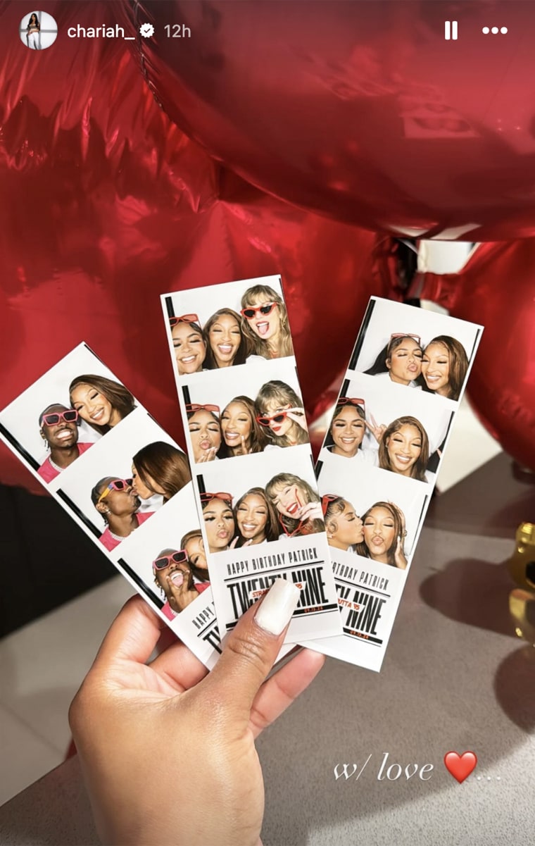 Taylor Swift celebrates Patrick Mahomes’ birthday in pics from Chariah Gordon