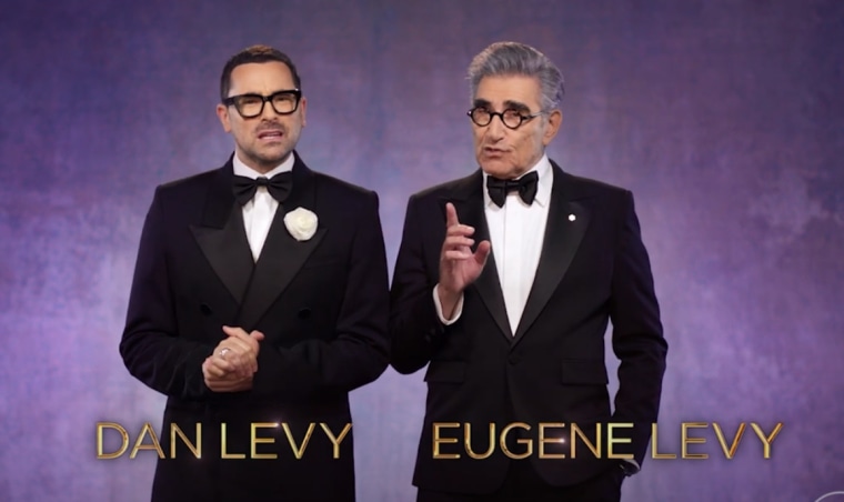 Dan and Eugene Levy in the first 2024 Emmys promo.