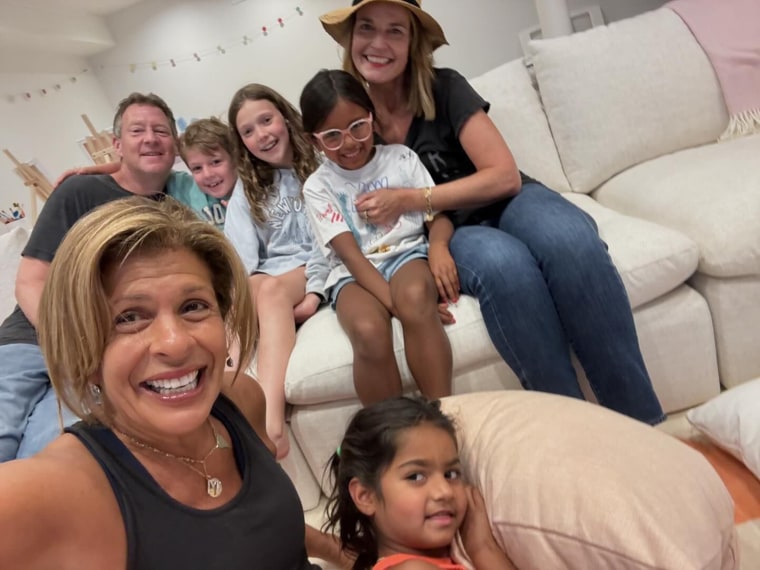 Savannah Guthrie and her family got a tour of Hoda Kotb's new house in the suburbs.