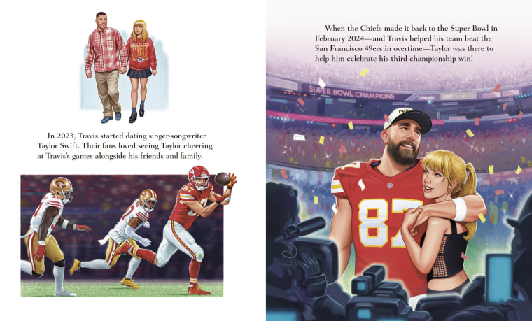 See Travis Kelce, Taylor Swift's Romance Illustrated in Children's Book