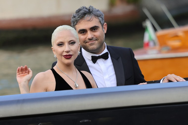 Lady Gaga and Michael Polansky at Hotel Excelsior during the 81st Venice International Film Festival on September 4, 2024.