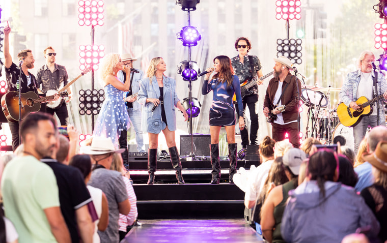 Little Big Town performing on The Plaza on Aug. 12, 2024.