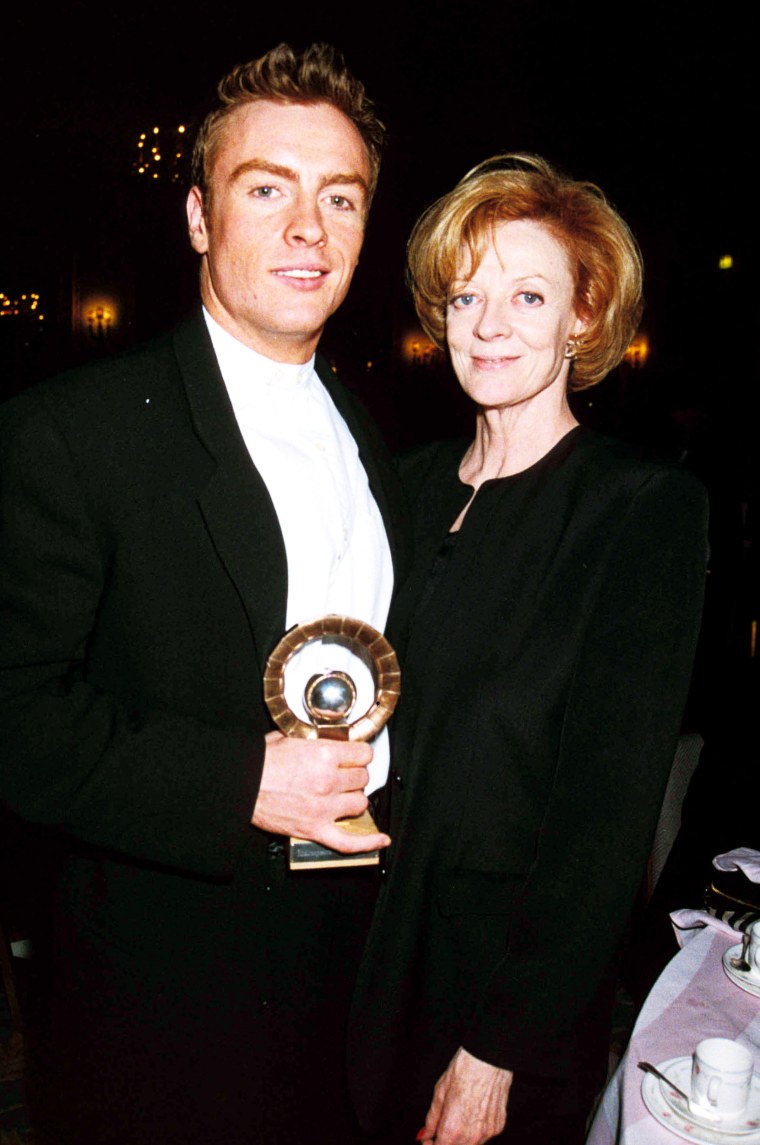 Maggie Smith and son Toby Stephens on December 28, 2005.