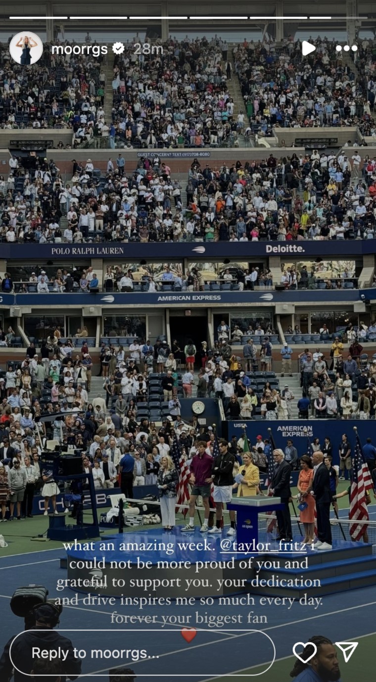 Taylor Fritz lost to Jannik Sinner in the U.S. Open men's championship game.