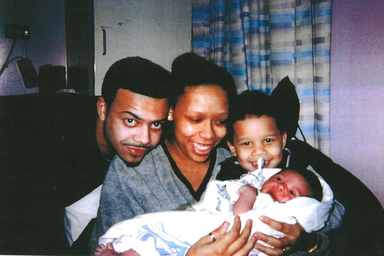 Image: J.J. Velazquez with his family before his arrest.