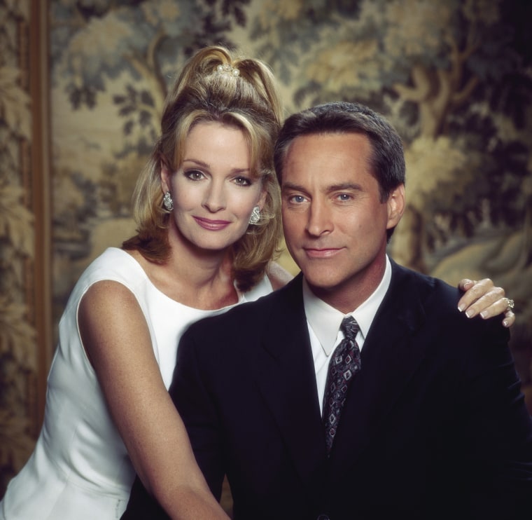 Deidre Hall as Dr. Marlena Evans, Drake Hogestyn as John Black  