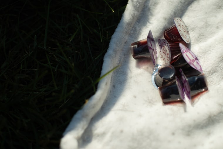 Wine for communion is passed out during the “A Million Women” rally in Washington, D.C., on Saturday. 