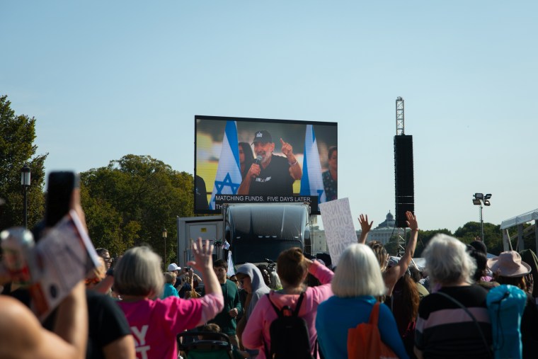 Lou Engle speaks during the “A Million Women” rally at the National Mall 