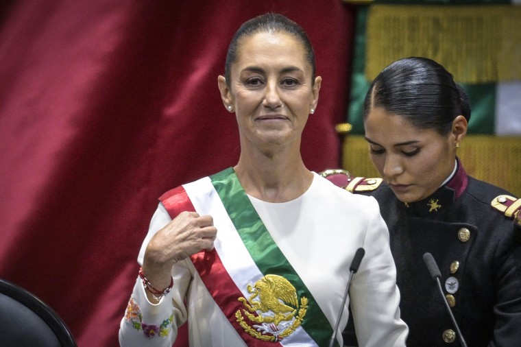 Claudia Sheinbaum sworn in as Mexico's first female president in ...