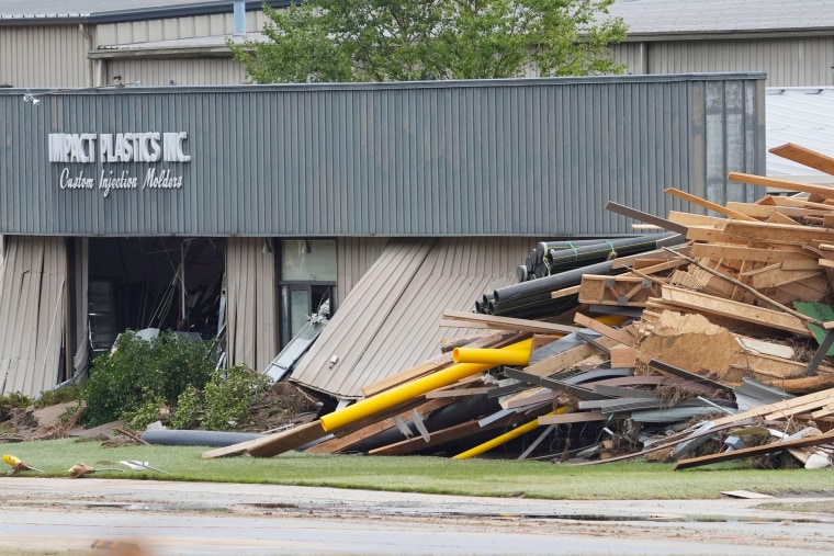 Impact Plastics Inc signage and debris