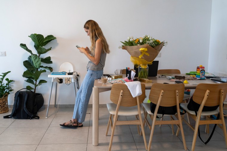 Avital Dekel Chen at home in Kiryat Gat, Israel.