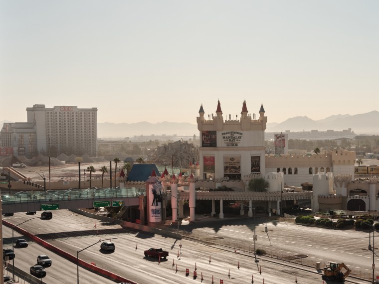 The sun rose Wednesday on the lot where the Tropicana once stood.