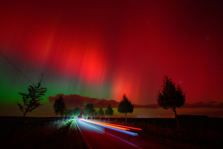 Northern lights over Brandenburg