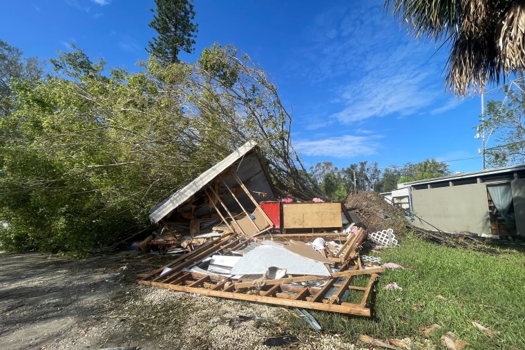 What's left of a home in Twin City.