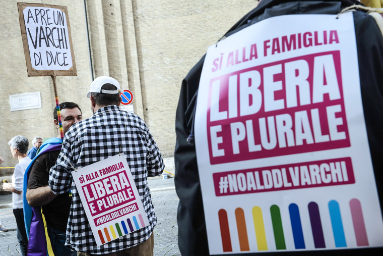 Protesters Demonstrate Against The Introduction Of Italy's Varchi Bill