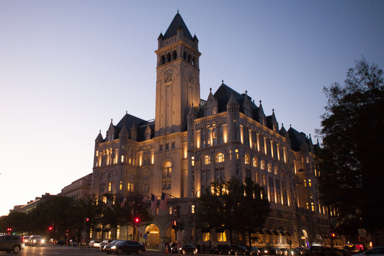 Outside view of Trump International Hotel 