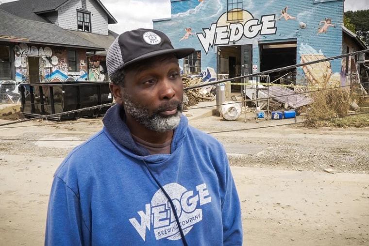 Lucious Wilson, owner of Wedge Brewery in Asheville, N.C.