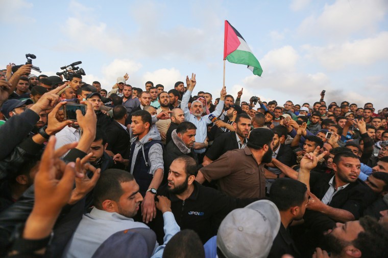 Protest at Gaza-Israel border