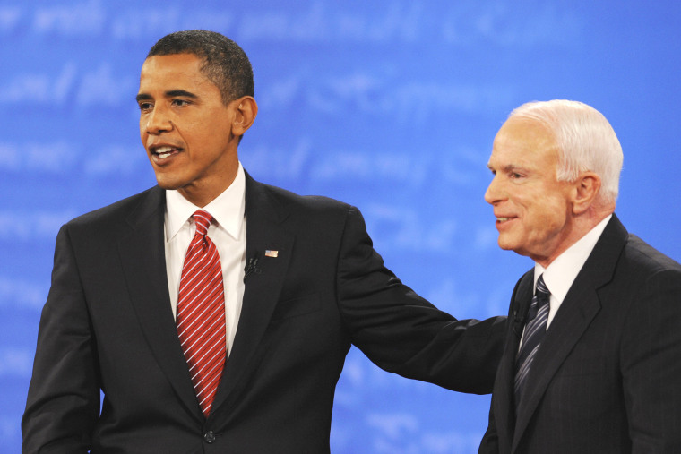 barack obama John Mccain polityka polityczni politycy