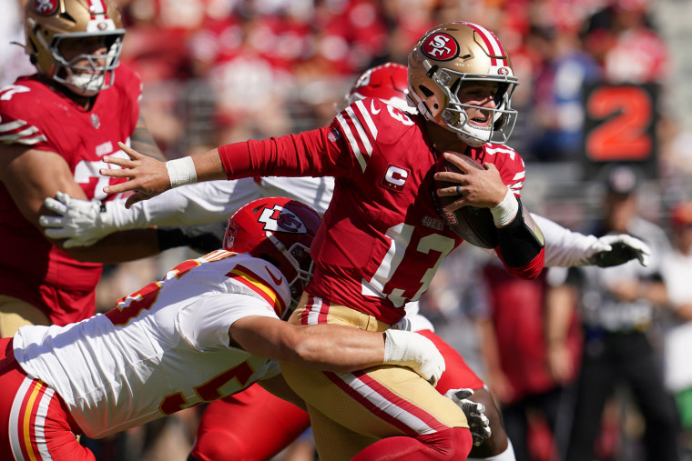 NFL: Kansas City Chiefs San Francisco 49ers San Francisco 49ers Quarterback Brock Purdy 