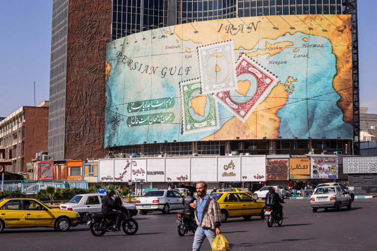 A general view of Tehran.