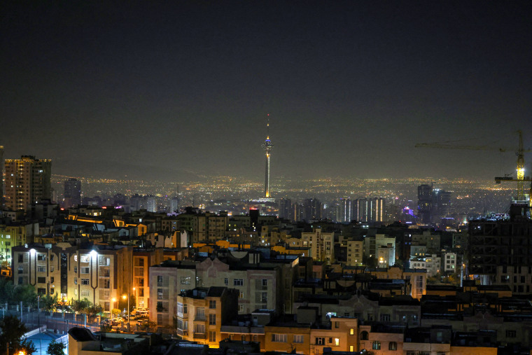 A general view of Tehran.